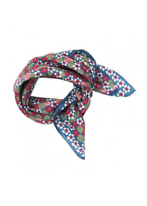 Mini Capucine Silk Scarf in Grey from LES BELLES VAGABONDES at Edito Boutique
