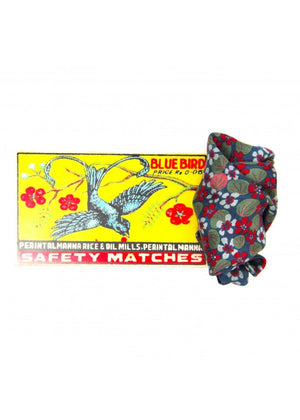 Mini Capucine Silk Scarf in Grey from LES BELLES VAGABONDES at Edito Boutique