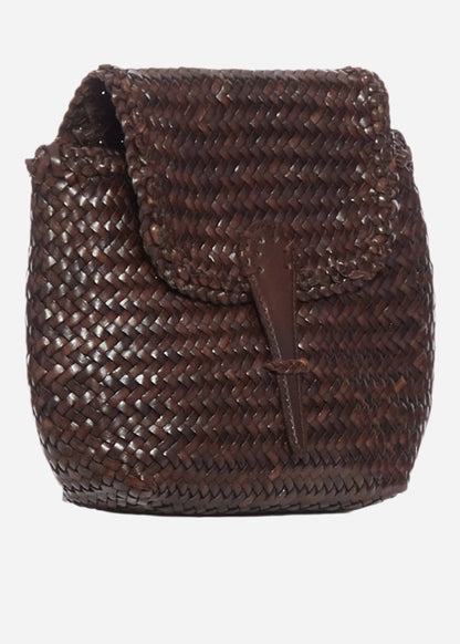 Mini City Bag in Dark Brown from DRAGON DIFFUSION at Edito boutique