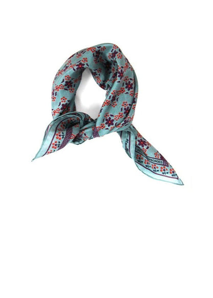 Mini Natasha Silk Scarf in Prune from LES BELLES VAGABONDES at Edito boutique
