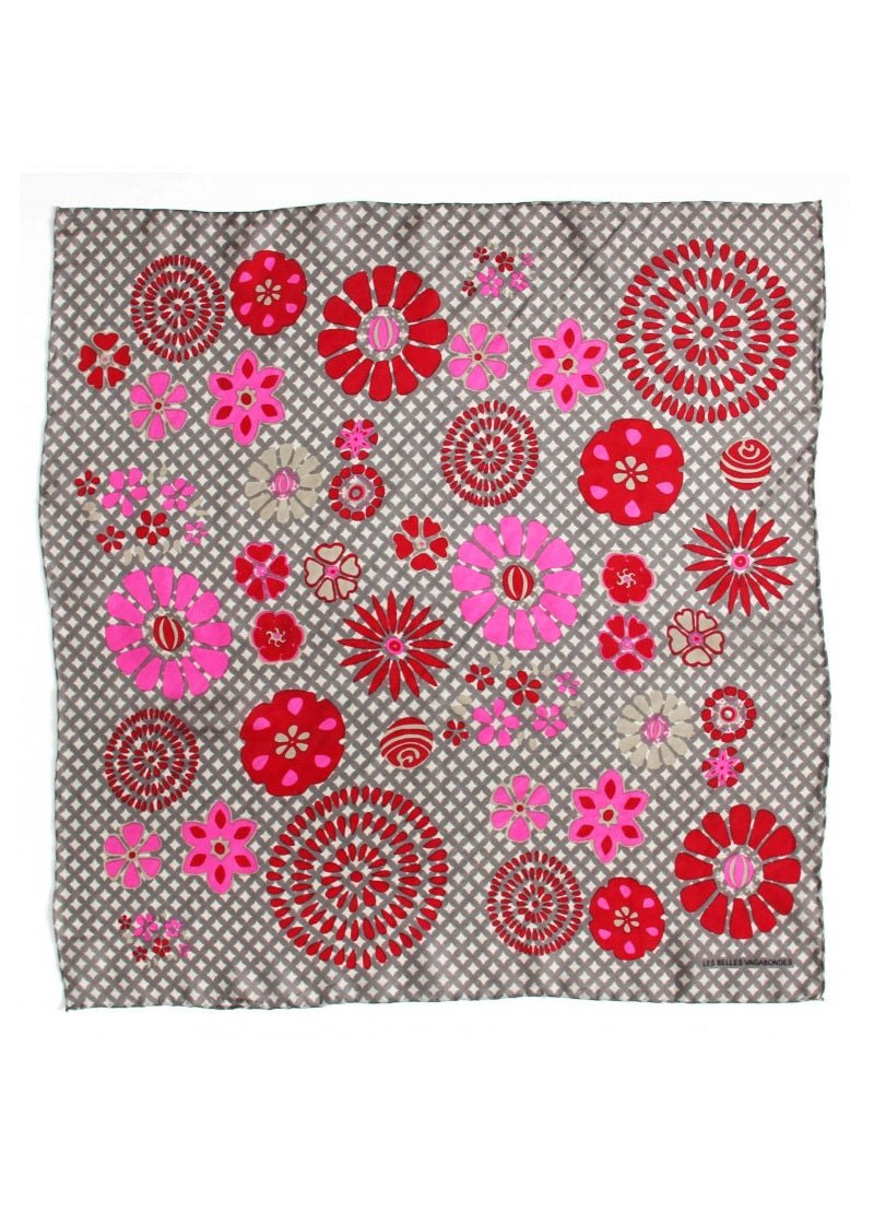 Mini Shipo Silk Scarf in Brown from LES BELLES VAGABONDES at Edito Boutique