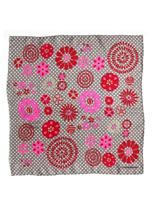 Mini Shipo Silk Scarf in Brown from LES BELLES VAGABONDES at Edito Boutique