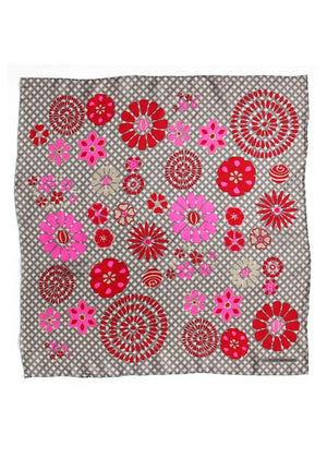 Mini Shipo Silk Scarf in Brown from LES BELLES VAGABONDES at Edito Boutique