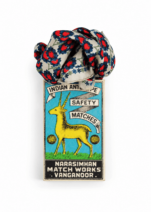 Mini Sunflower Silk Scarf in Beige from LES BELLES VAGABONDES at Edito Boutique