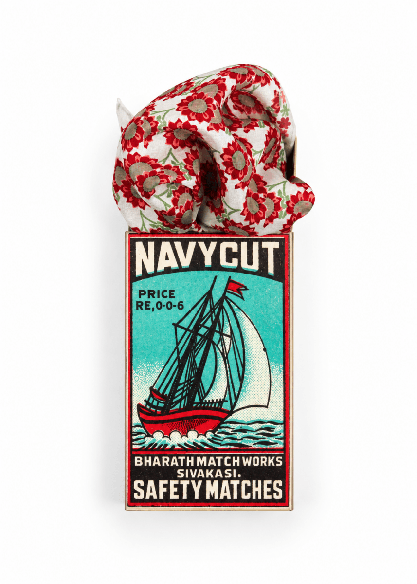 Mini Sunflower Silk Scarf in Pink from LES BELLES VAGABONDES at Edito Boutique