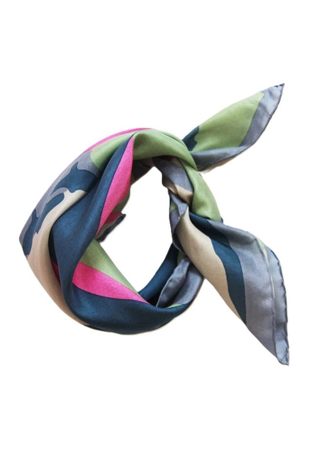 Mini Vivario Silk Scarf in Fushia from LES BELLES VAGABONDES at Edito boutique