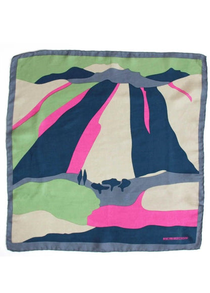 Mini Vivario Silk Scarf in Fushia from LES BELLES VAGABONDES at Edito boutique