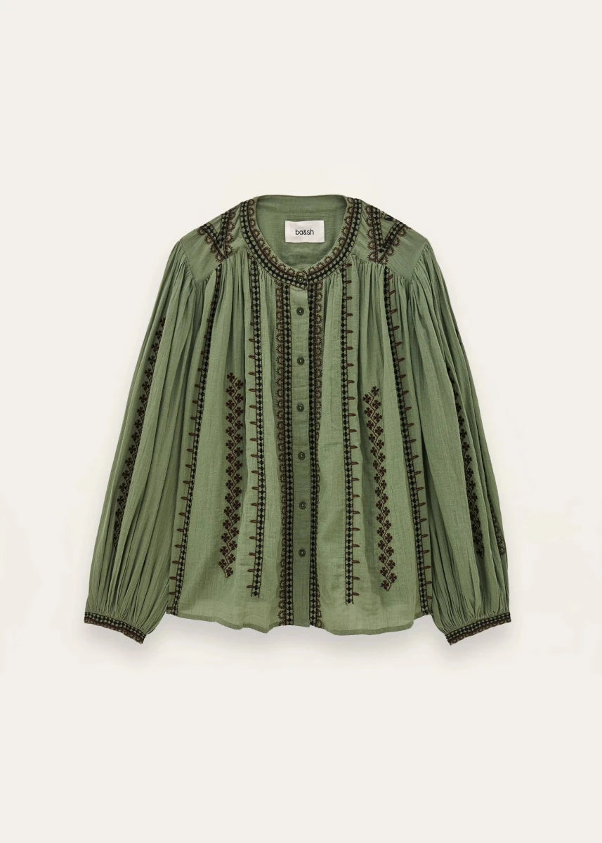 Mona Blouse in Green from BA&SH at Edito Boutique