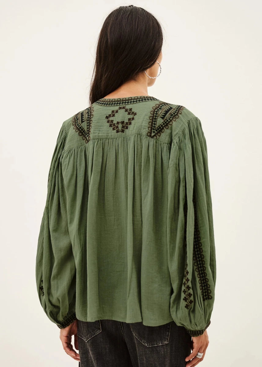 Mona Blouse in Green from BA&SH at Edito Boutique
