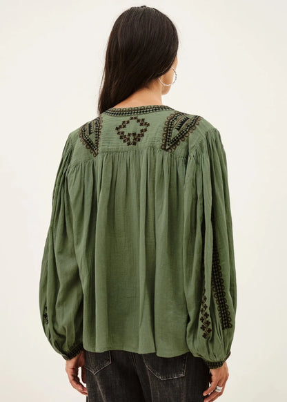 Mona Blouse in Green from BA&SH at Edito Boutique