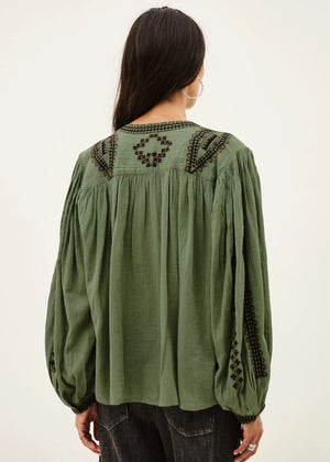 Mona Blouse in Green from BA&SH at Edito Boutique