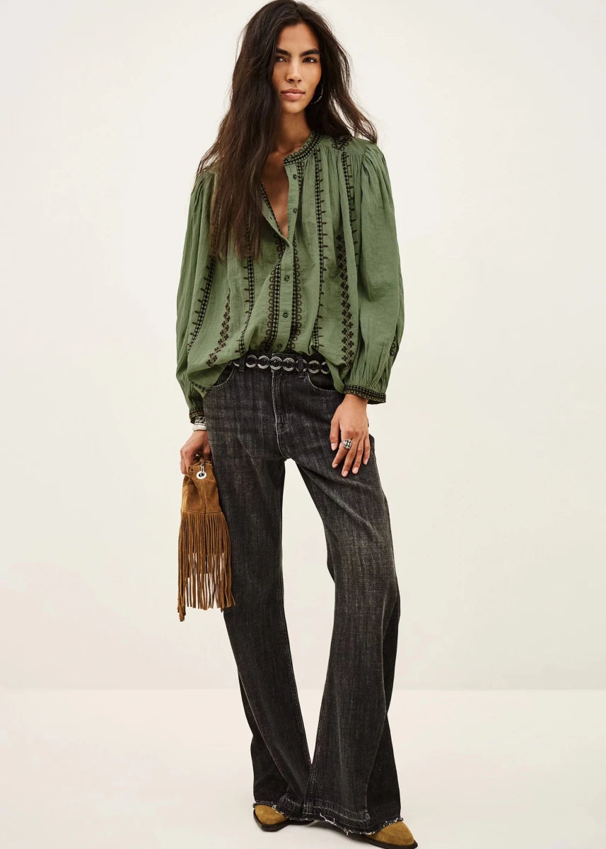 Mona Blouse in Green from BA&SH at Edito Boutique