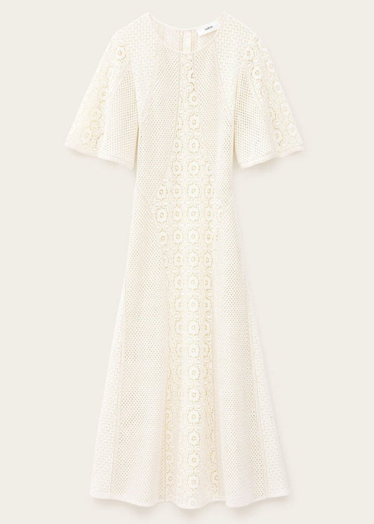 Moody Midi Dress in Ecru from BA&SH at Edito boutique