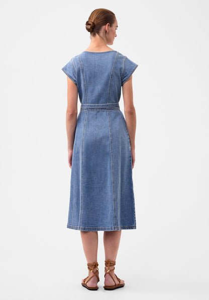 Morrison Hunter Denim Dress in Blue