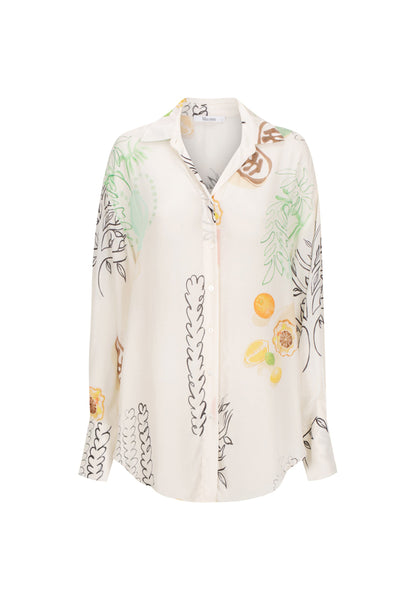 Morrison Maison L/S Shirt in Botanical Print