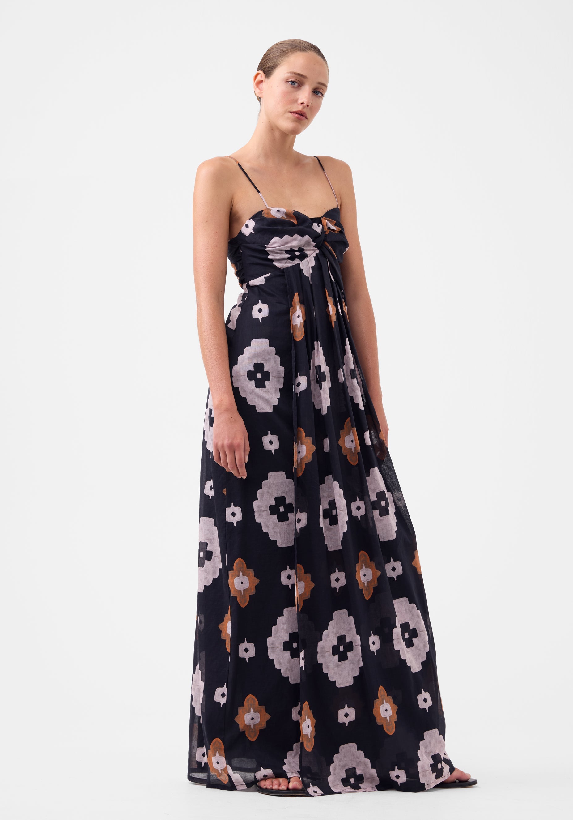 Morrison Navi Dress in Print