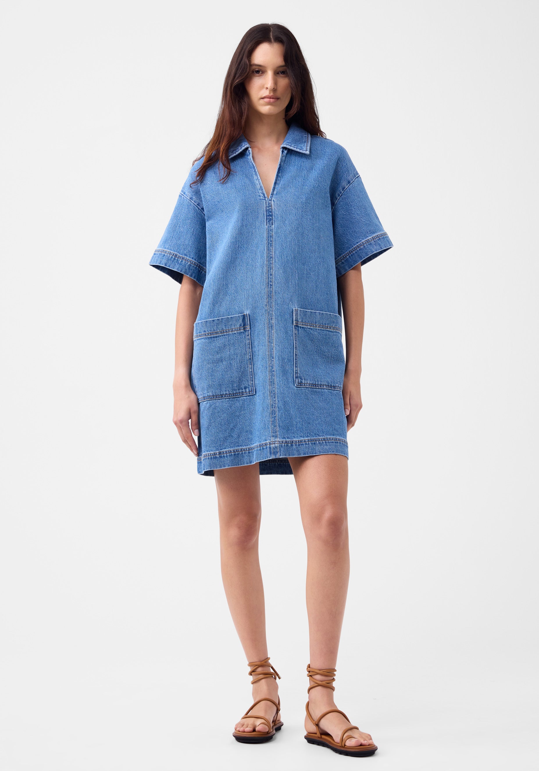 Morrison Romeo Denim Dress in Blue