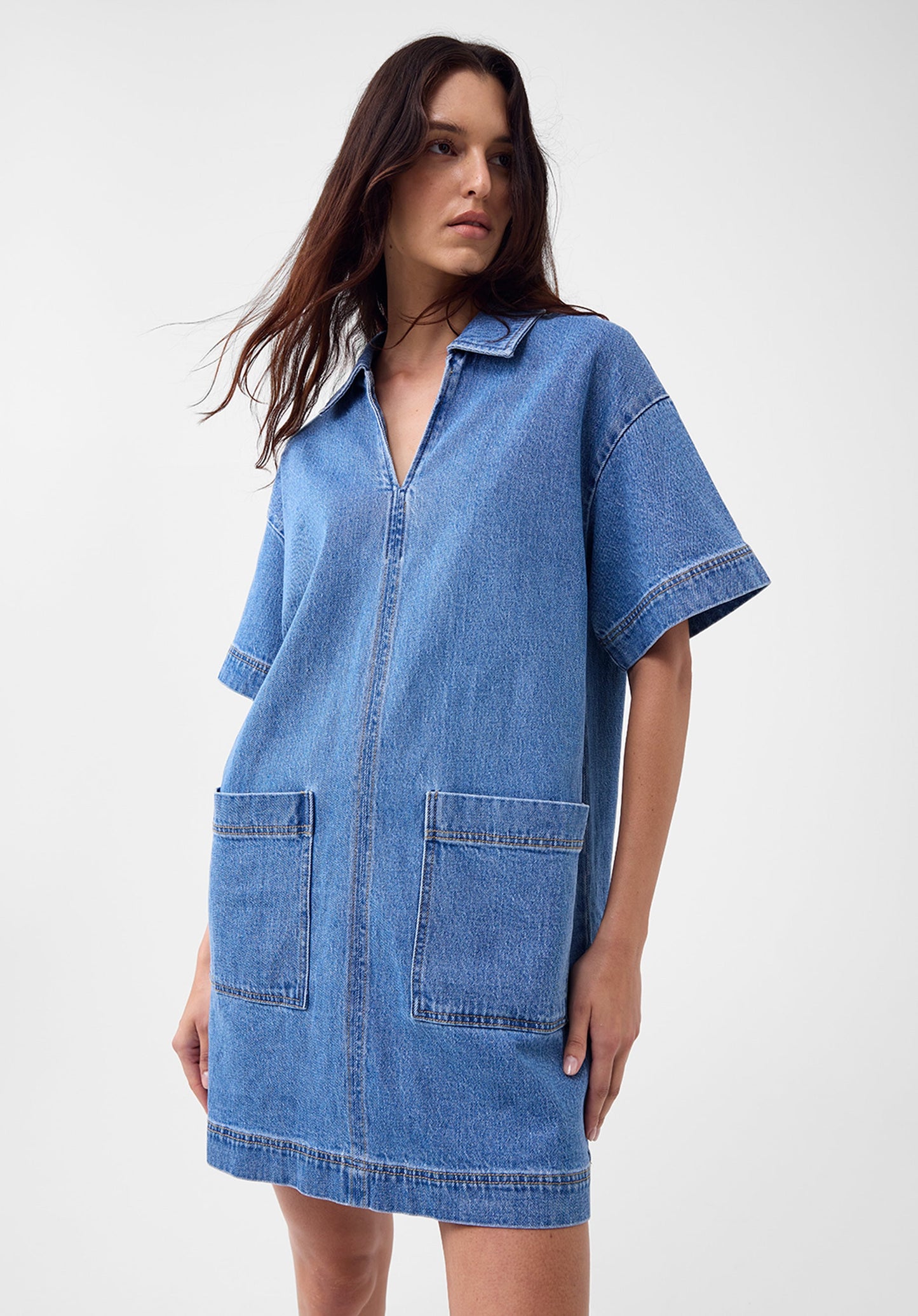 Morrison Romeo Denim Dress in Blue