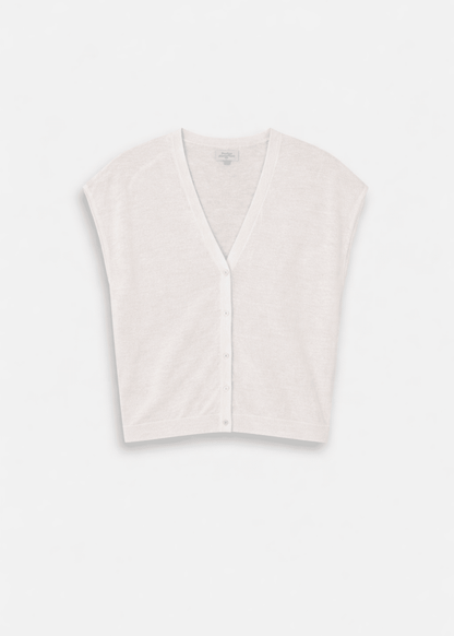 Mounia Vest in Ecru from HARTFORD at Edito boutique