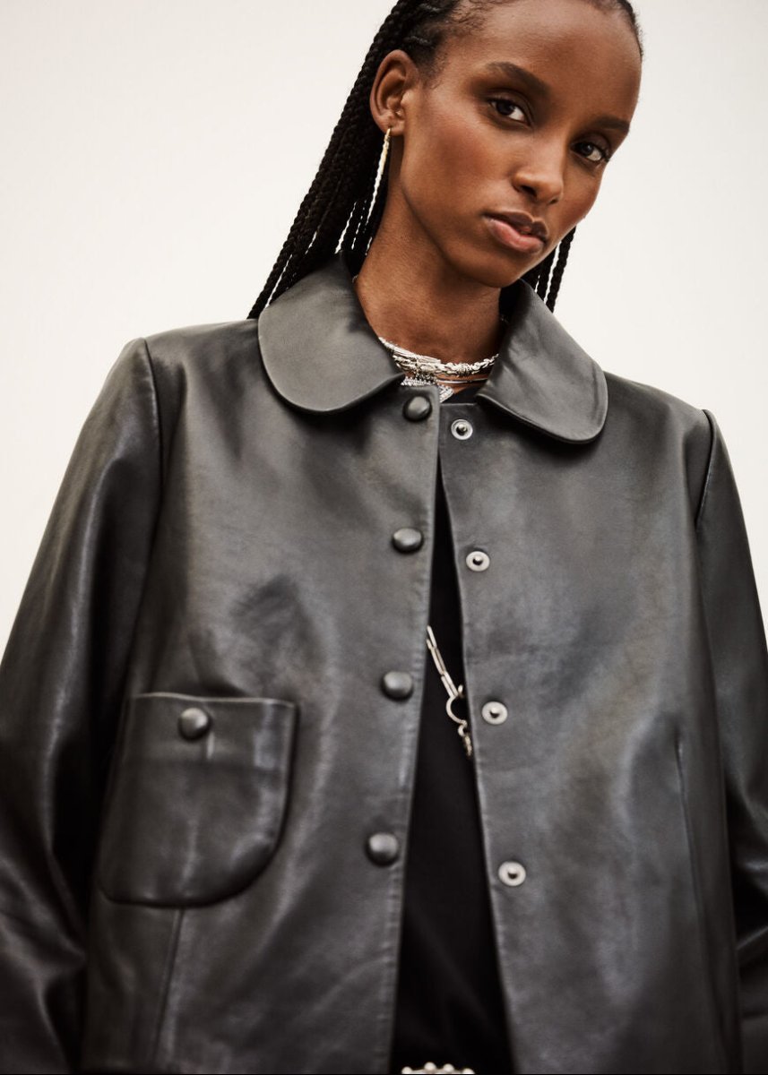 Mylos Jacket in Black from BA&SH at Edito boutique