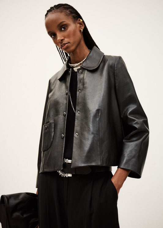 Mylos Jacket in Black from BA&SH at Edito boutique