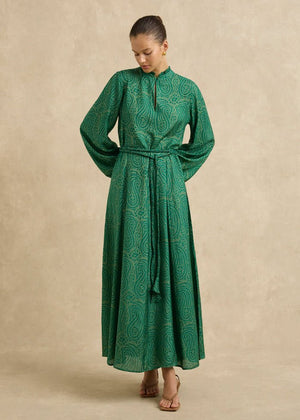 Nala Dress in Paisley Green from HANNAH ARTWEAR at Edito boutique