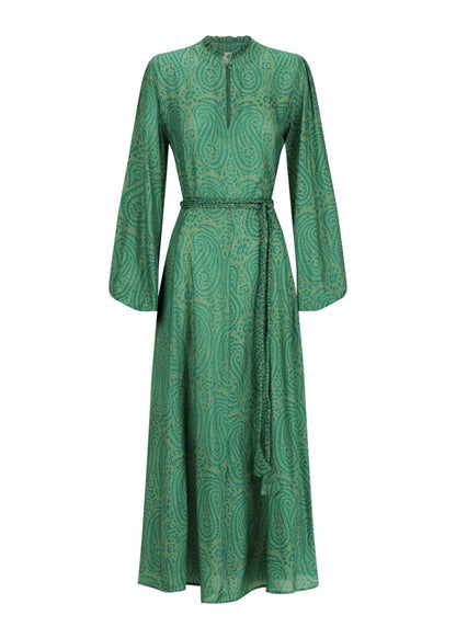 Nala Dress in Paisley Green from HANNAH ARTWEAR at Edito boutique
