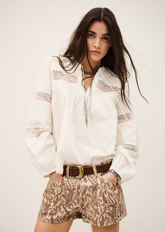 Nami Blouse in Ecru from BA&SH at Edito boutique