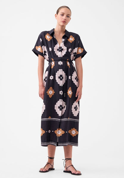 Navi Linen Shirt Dress from MORRISON at Edito boutique
