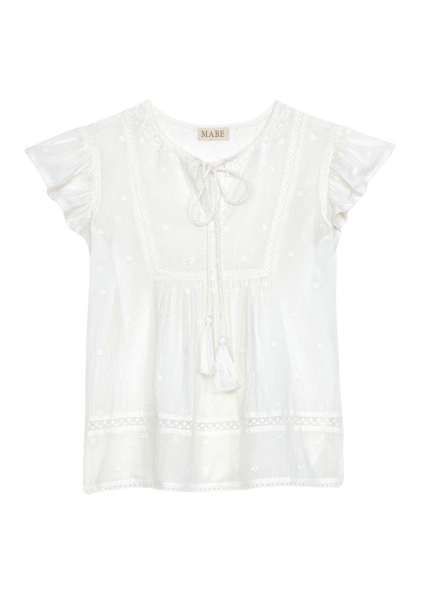 Navi S/S Top in White from M.A.B.E at Edito Boutique