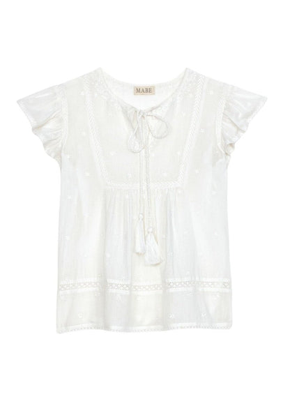 Navi S/S Top in White from M.A.B.E at Edito Boutique