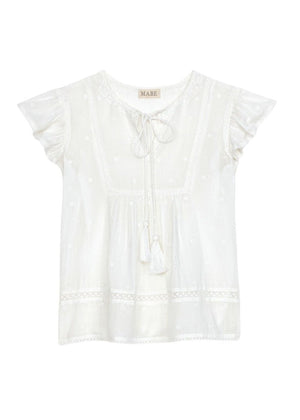 Navi S/S Top in White from M.A.B.E at Edito Boutique