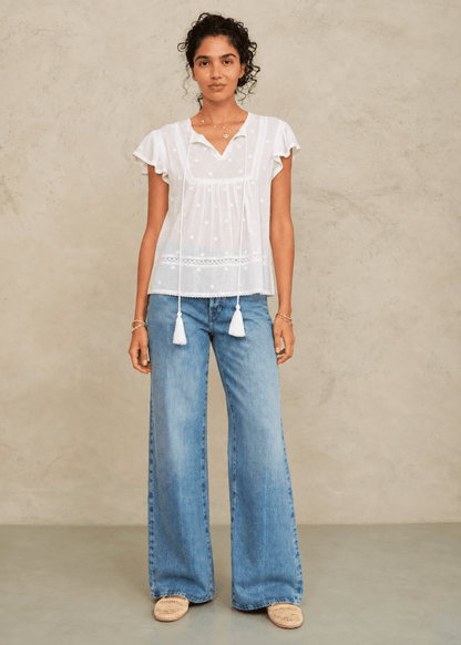 Navi S/S Top in White from M.A.B.E at Edito Boutique