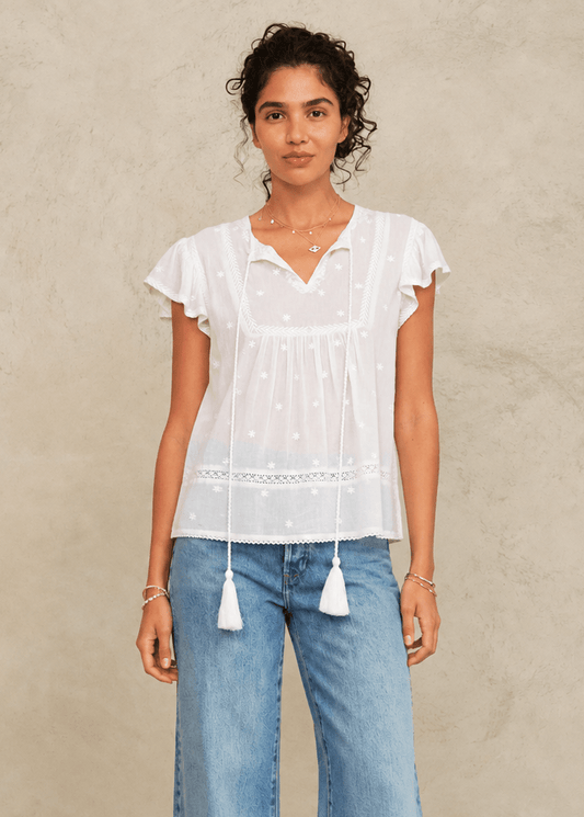 Navi S/S Top in White from M.A.B.E at Edito Boutique
