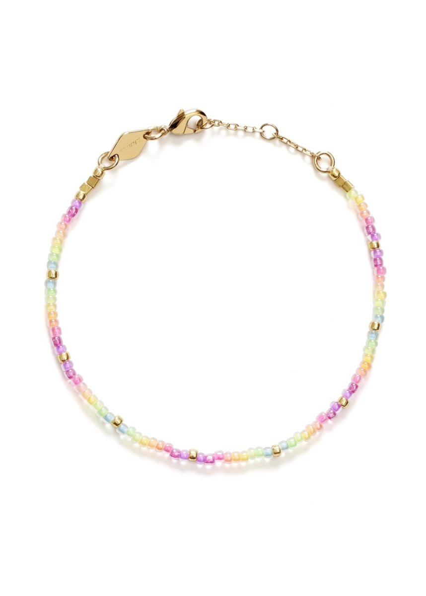 Neon Rainbow Bracelet in Gold from ANNI LU at Edito boutique
