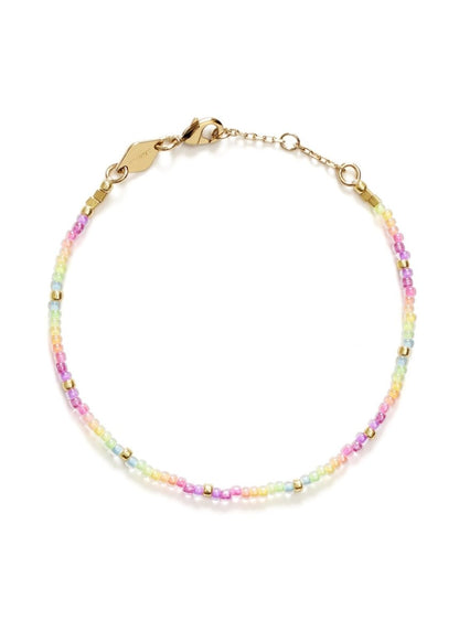 Neon Rainbow Bracelet in Gold from ANNI LU at Edito boutique