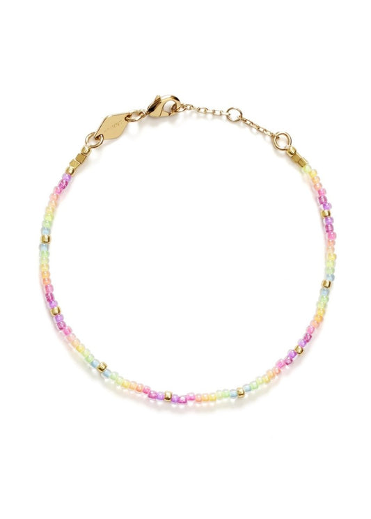 Neon Rainbow Bracelet in Gold from ANNI LU at Edito boutique