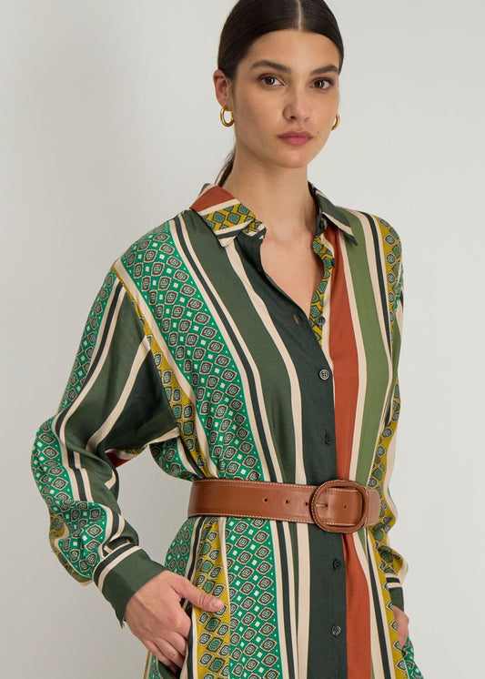 Neria Midi Dress in Multico from STELLA FOREST at Edito boutique