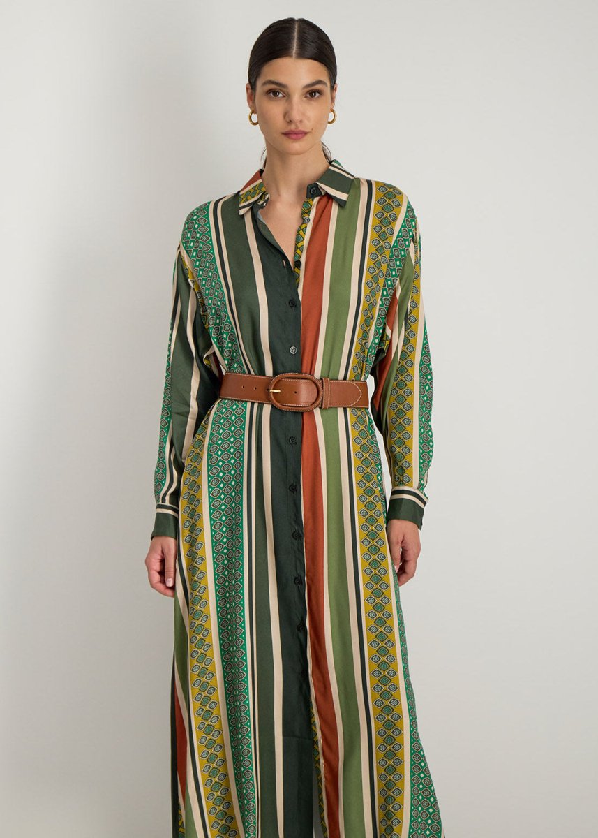 Neria Midi Dress in Multico from STELLA FOREST at Edito boutique