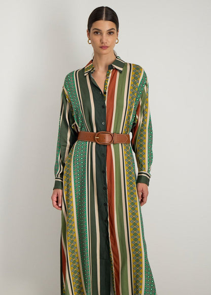 Neria Midi Dress in Multico from STELLA FOREST at Edito boutique