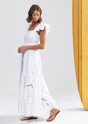 New Years Eve Sundress in White from BINNYWEAR at Edito boutique
