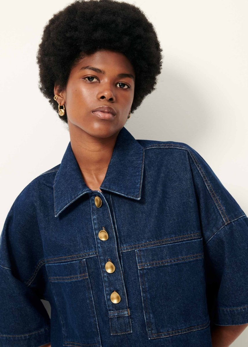 Newport Polo Shirt in Blue from SESSUN at Edito boutique