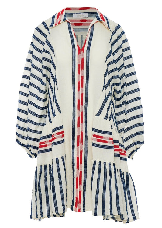Nifty Dress in Navy/Red from DEVOTION TWINS at Edito boutique