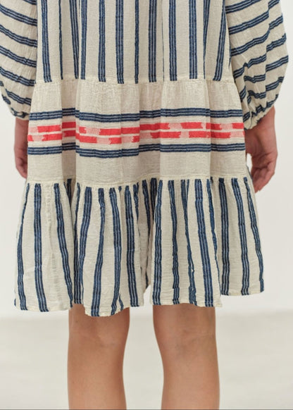Nifty Dress in Navy/Red from DEVOTION TWINS at Edito boutique