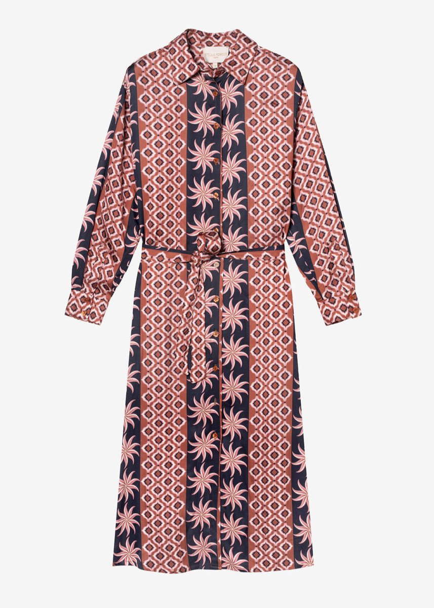 Nissa Shirt Dress in Pink from STELLA FOREST at Edito boutique