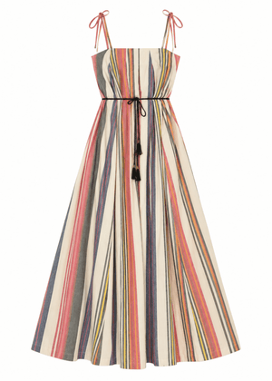 Nisus Dress in Voula Stripe from ILIO NEMA at Edito Boutique