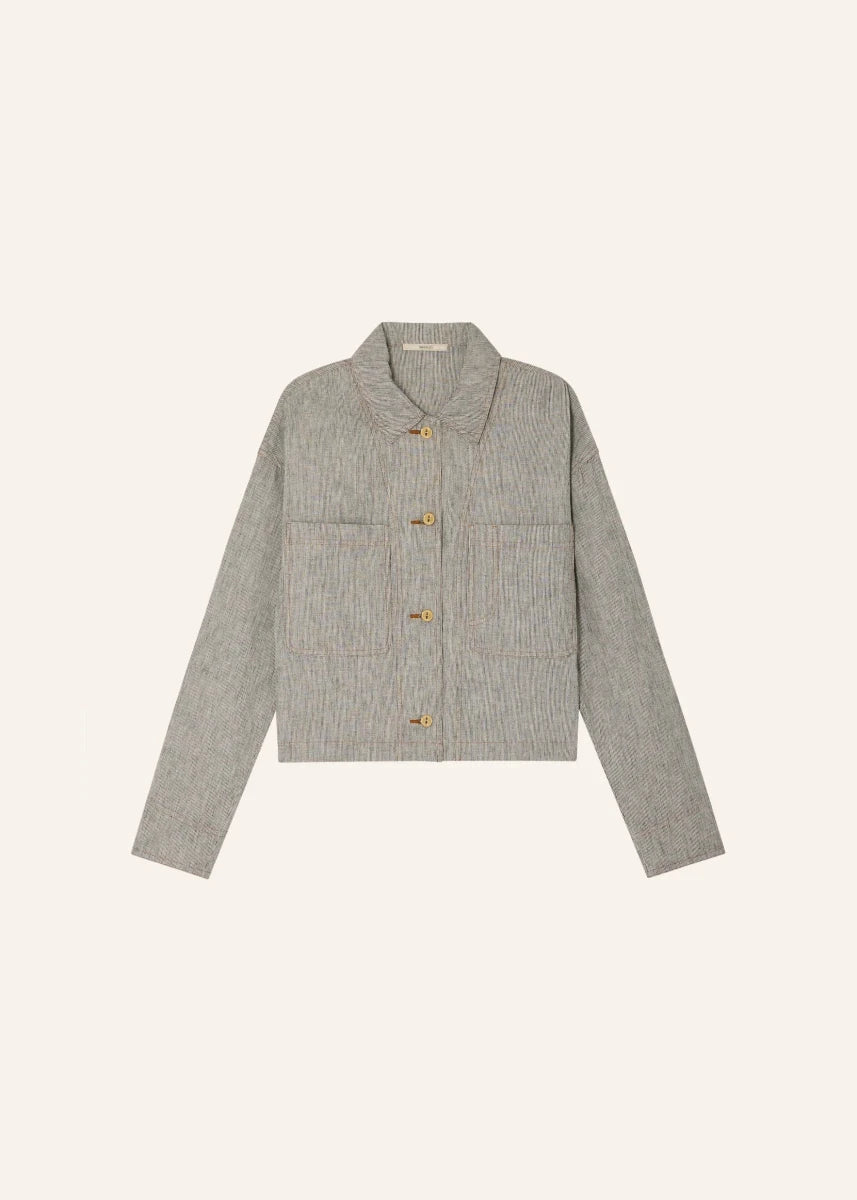 Notteri Overshirt in Whiblack from SESSUN at Edito boutique
