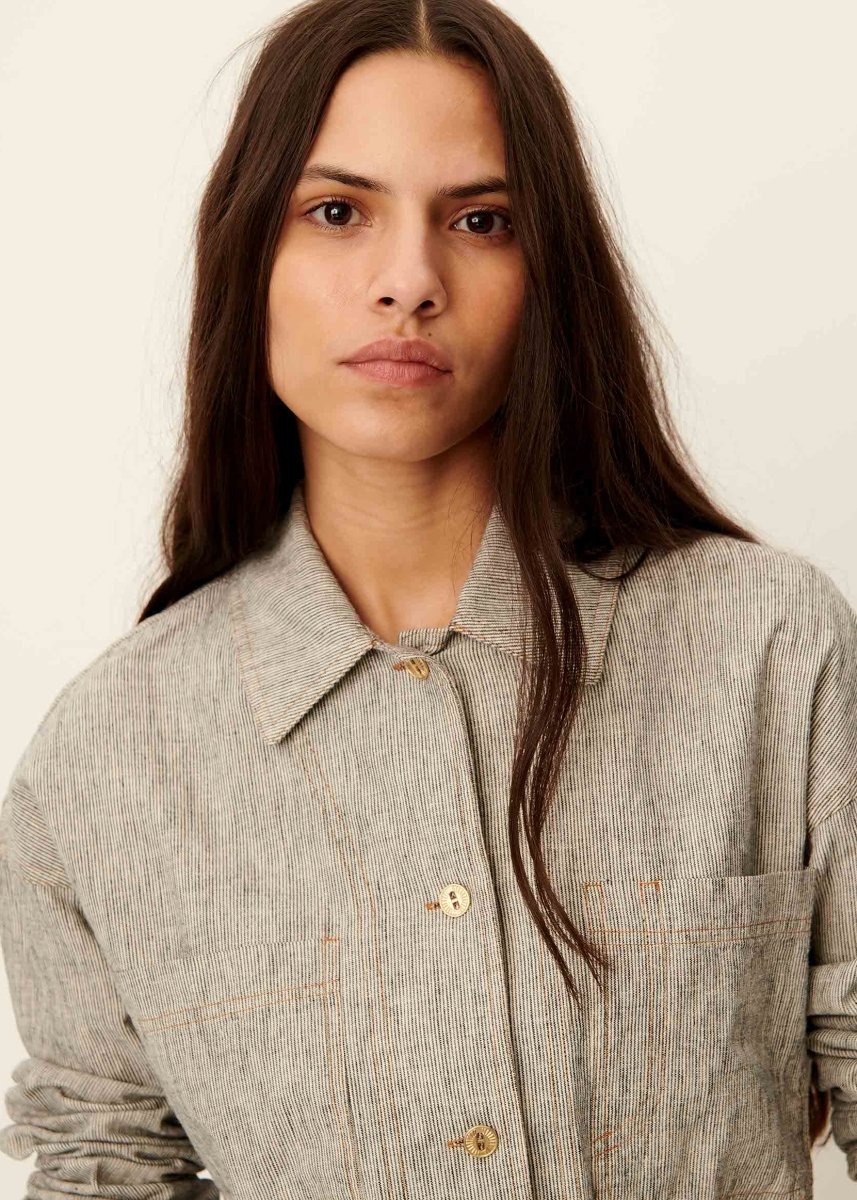 Notteri Overshirt in Whiblack from SESSUN at Edito boutique