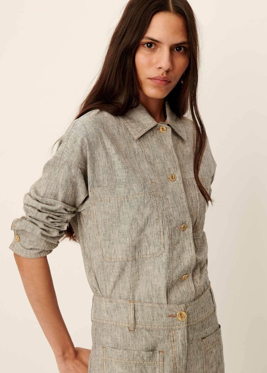 Notteri Overshirt in Whiblack from SESSUN at Edito boutique