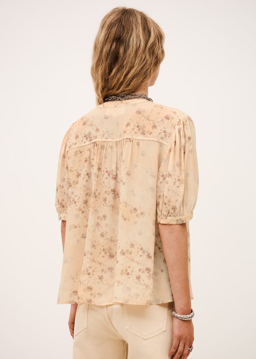 Novell Printed Shirt in Ecru from BA&SH at Edito boutique